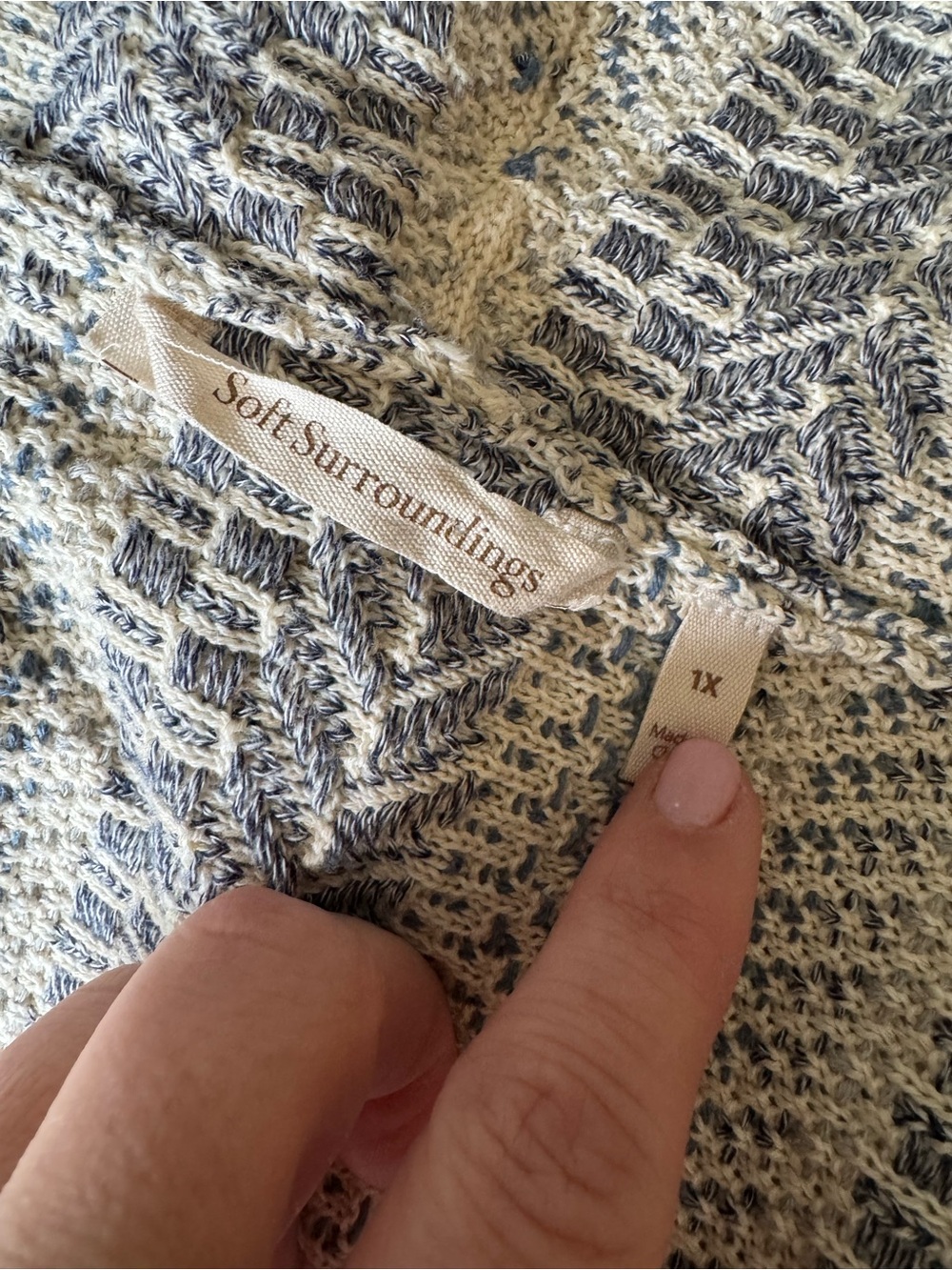 Soft Surroundings Cotton Knit Cardigan - Picture 7 of 10